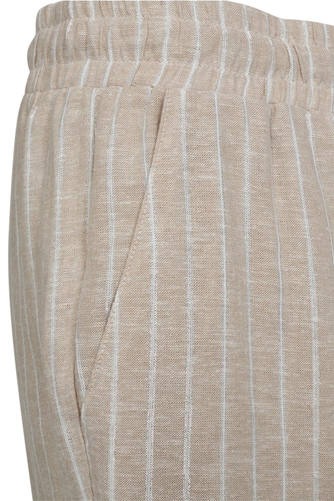 FQLALUX PANTS 205829 SAND MELANGE W OFF WHITE